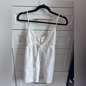 Xhilaration White Textured Camisole Top